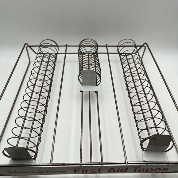 Vintage 50s JOHNSON & JOHNSON Drug Store Counter First Aid Tapes Display Rack - Picture 6 of 6
